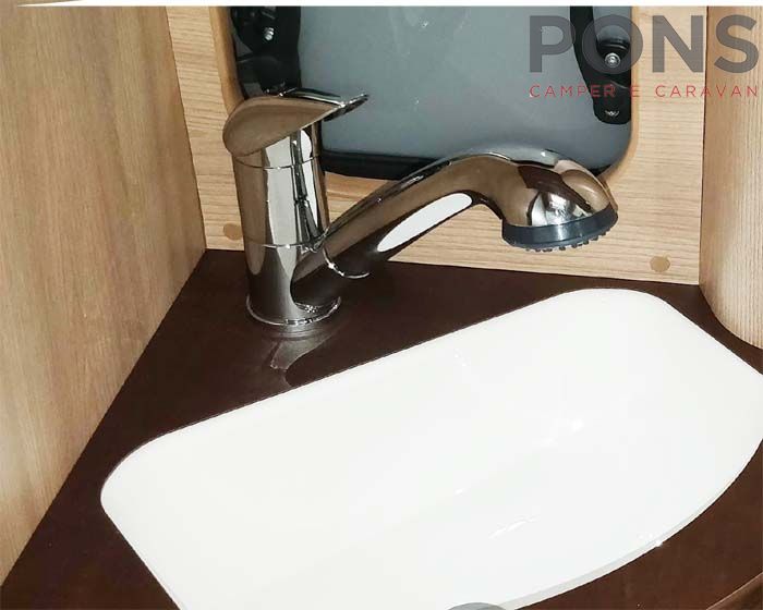 Misclatore lavabo con doccetta estraibile - Pons Camper e Caravan