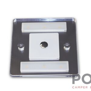 Plafoniera quadrata a Led 4000K 3,2w con touch e dimmer