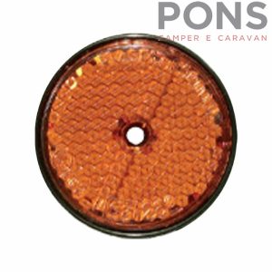 Catadiottro rotondo arancione