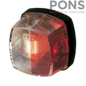 Luce ingombro quadrata bicolore